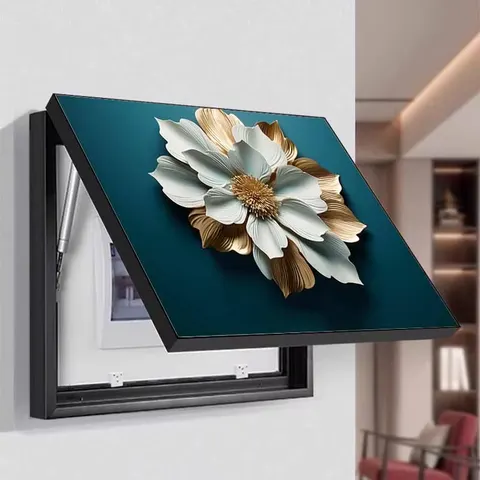 Customizable Electric Box Cover Art Home Decor Painting Restaurant Background Wall Crystal Porcelain Painting
