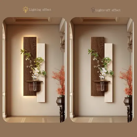 Customized Wholesale Sandstone Paintings for the Living Room Corridor Background Wall with LED Glowed Crystal Paintings