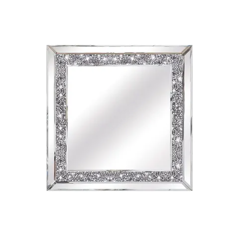 Diamond-encrusted Makeup or Wall Mirror Glass Mirror Decorated Family Room and Fashion Home Makeup Bathroom Mirror