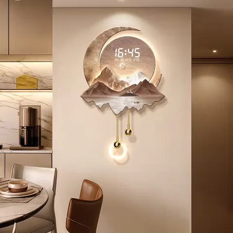 Digital Display Art Home Decor Painting Television Background Wall Pang LED Decor Painting Metal Pendant Wall Art Painting