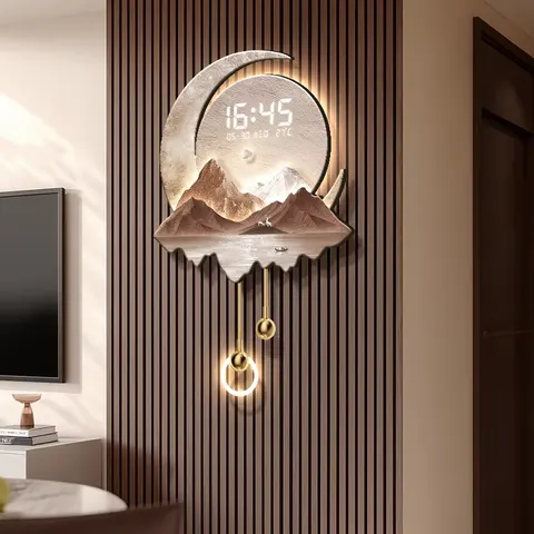 Digital Display Art Home Decor Painting Television Background Wall Pang LED Decor Painting Metal Pendant Wall Art Painting