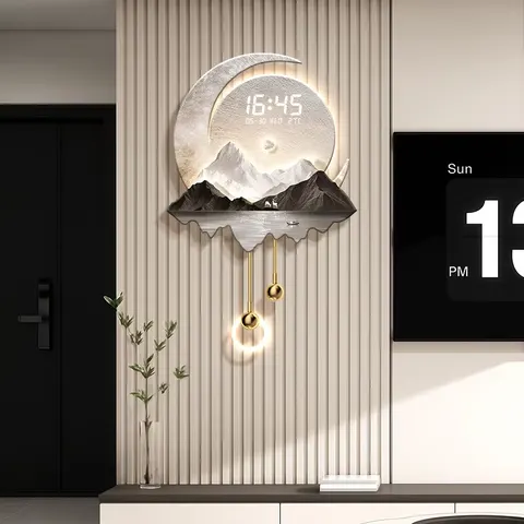 Digital Display Art Home Decor Painting Television Background Wall Pang LED Decor Painting Metal Pendant Wall Art Painting