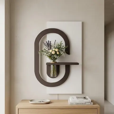 Double-layered Sandstone Art Home Decor Painting Hydroponics Green Plants Wall Painting