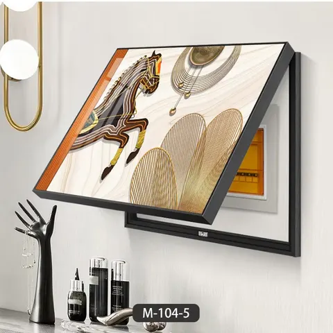 Electric Meter Box Decorative Painting Entrance Switch Luxury Hanging Cover Nordic Style Crystal Porcelain Painting