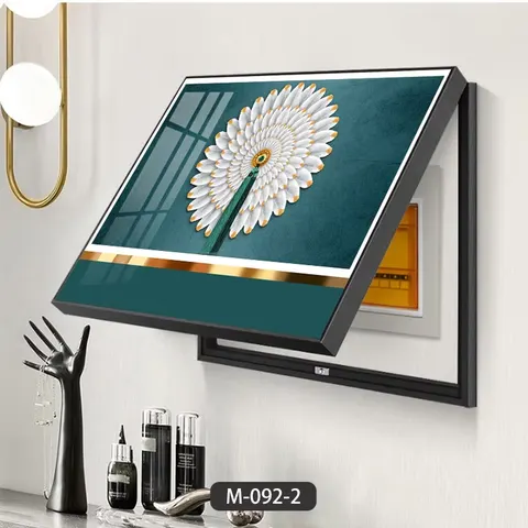 Electric Meter Box Decorative Painting Entrance Switch Luxury Hanging Cover Nordic Style Crystal Porcelain Painting