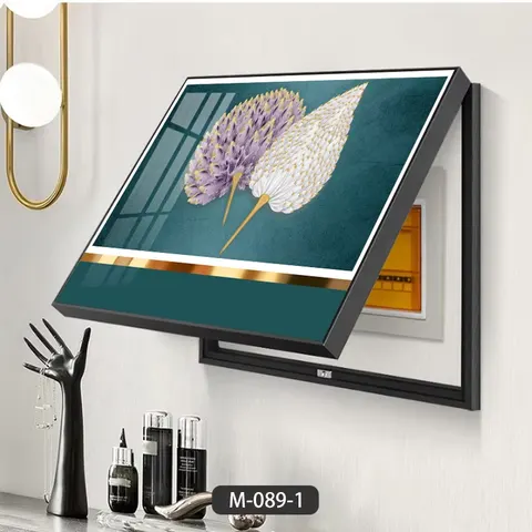 Electric Meter Box Decorative Painting Entrance Switch Luxury Hanging Cover Nordic Style Crystal Porcelain Painting