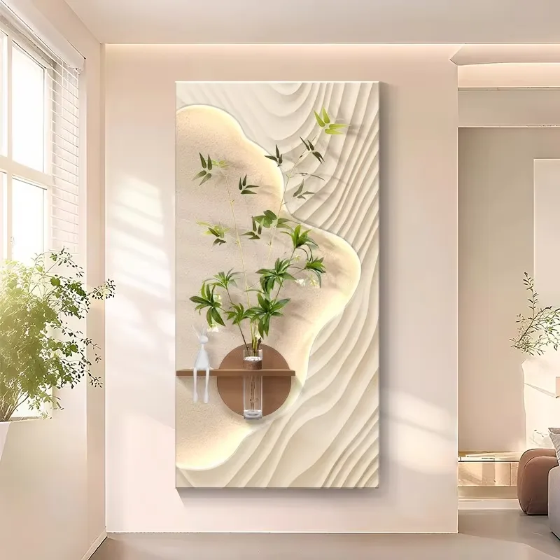 抽象 单幅 装饰画 现代简约 客厅背景墙挂画 LED带灯画
