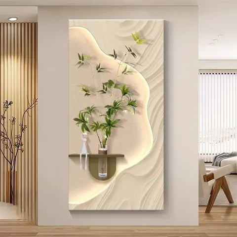 抽象 单幅 装饰画 现代简约 客厅背景墙挂画 LED带灯画