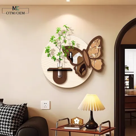Entrance Hall Hydroponics Green Plants Wall Surface Mural Painting Multilayered Sandstone Art Decor Paintings