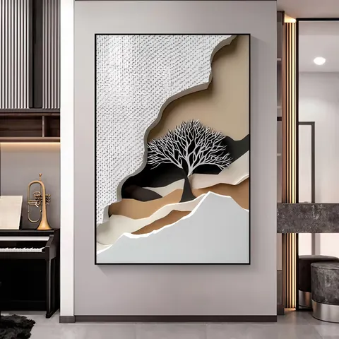 植物 单幅 装饰画 现代简约 玄关背景墙挂画
