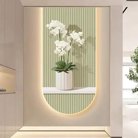 Entrance Porch Cream Wind Living Room Mural