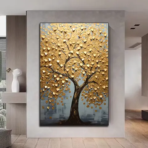 Entrance Porch Modern Light Luxury Gold Wealth Decorative Painting Other Paintings Home Decor Painting and Wall Art