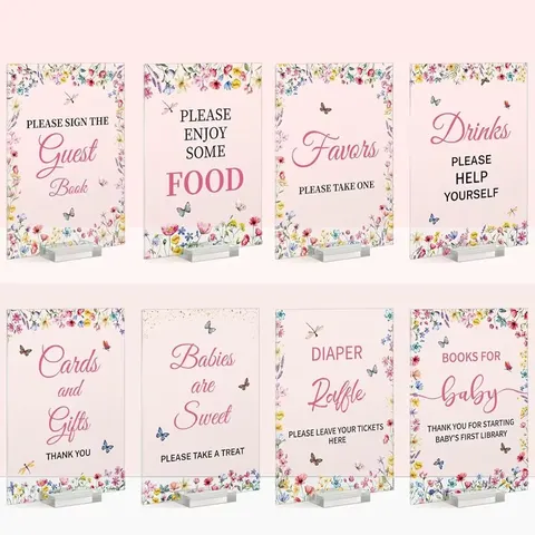 Factory Customization Birthday Party Acrylic Carving Install Signboards for Decoration Support ODM