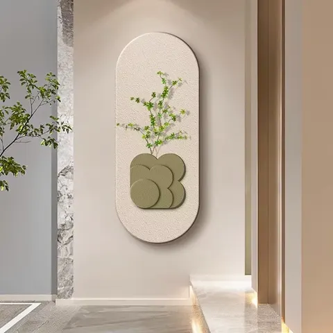 Factory Direct Butterfly Hydroponic Plants Sandstone Art Decorative Painting Corridor Background Wall Wall Murals