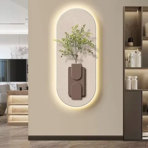Factory Direct Butterfly Hydroponic Plants Sandstone Art Decorative Painting Corridor Background Wall Wall Murals