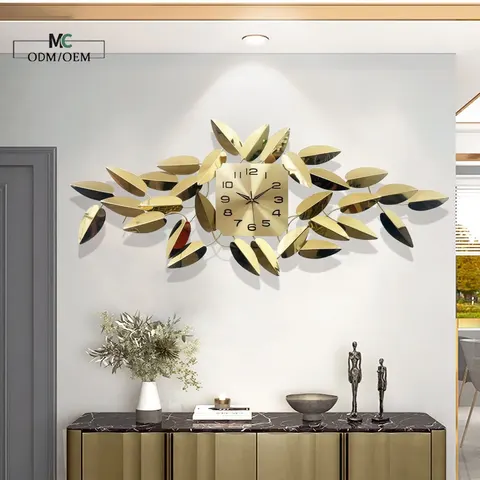 Factory Direct Iron Wall Clock Wall Decor Clock, Silent Modern Minimalist Style