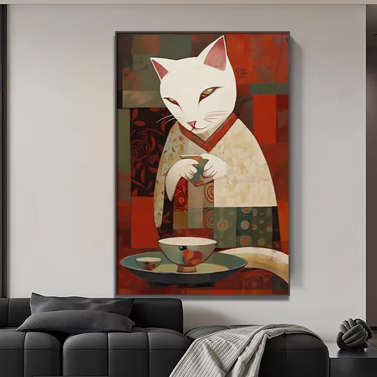 Factory Direct Sale Japanese-style Cartoon Art Home Decor Painting Sofa Feature Wall Oil Canvas Wall Decor Painting