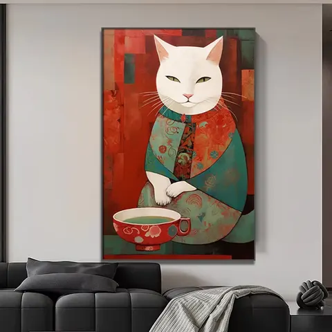 Factory Direct Sale Japanese-style Cartoon Art Home Decor Painting Sofa Feature Wall Oil Canvas Wall Decor Painting