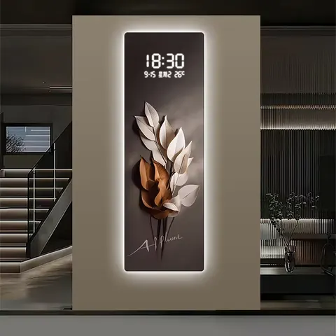 Factory Direct Sales 2026 Year Luxury LED Numbers Electronic Table Entrance Hall Art Home Decor Painting