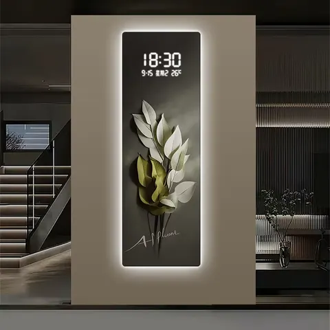 Factory Direct Sales 2026 Year Luxury LED Numbers Electronic Table Entrance Hall Art Home Decor Painting