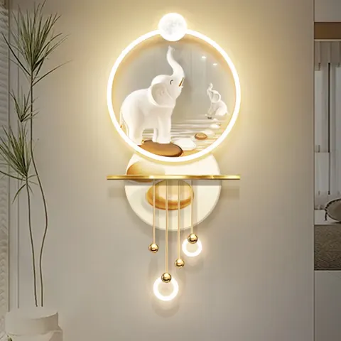 Factory Direct Sales Acrylic LED Painting Metal Pendant Art Home Decor Painting Corridor Background Wall Wall Murals