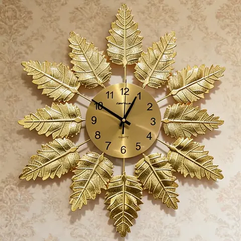 Factory Direct Sales Art Ironwork Mute Wall Clock Restaurant Background Wall Craftwork Hanging Piece