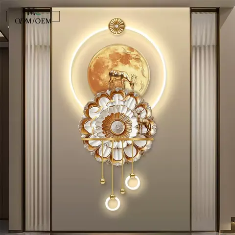 Factory Direct Sales Artistic Home Decoration Paintings Corridor Background Wall Illumination LED Wall Painting