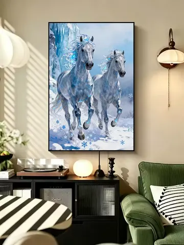 Factory Direct Sales Bedroom Decoration Luxurious Living Room Decorative Painting High-end Feeling Sofa Background Wall Painting