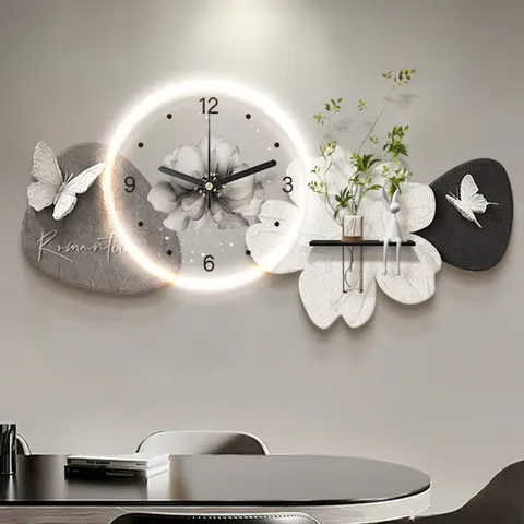 Factory Direct Sales Butterfly Acrylic LED Restaurant Background Wall Sandstone Art Home Decor