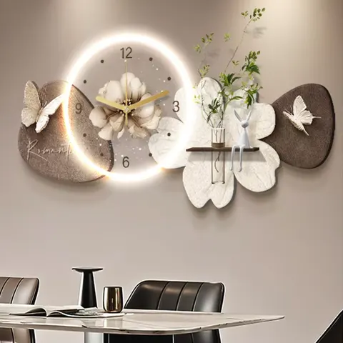 Factory Direct Sales Butterfly Acrylic LED Restaurant Background Wall Sandstone Art Home Decor