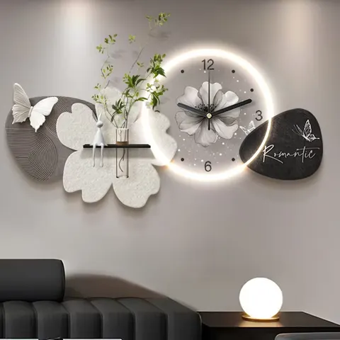 Factory Direct Sales Butterfly Acrylic LED Restaurant Background Wall Sandstone Art Home Decor