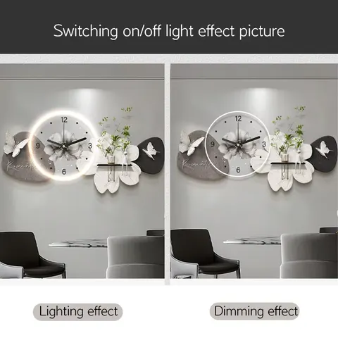 Factory Direct Sales Butterfly Acrylic LED Restaurant Background Wall Sandstone Art Home Decor