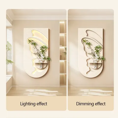 Factory Direct Sales Butterfly Luxurious Sandstone Art Home Decor Painting Corridor Background Wall LED Decor Painting