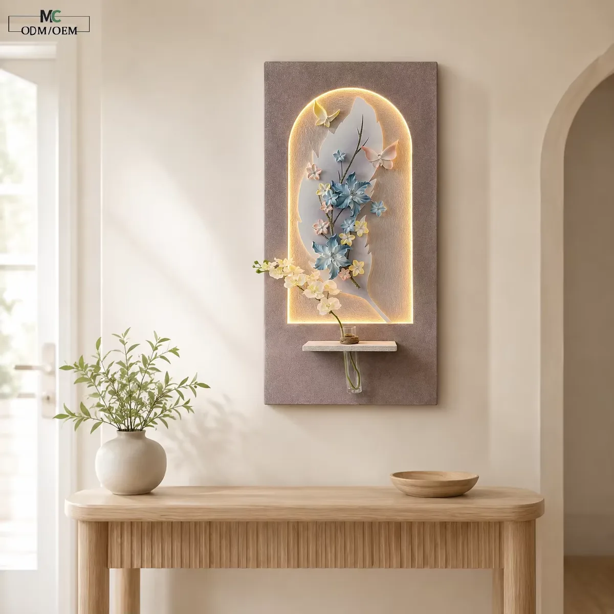 动物 单幅 装饰画 现代简约 客厅背景墙挂画 LED带灯画