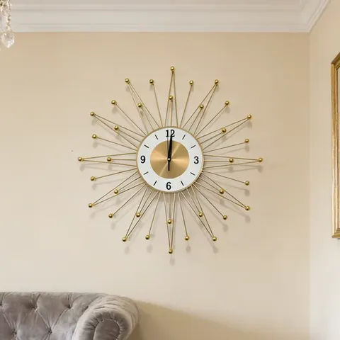 Factory Direct Sales European Style Mute Wall Clock Creativity Ironwork Decoration Wall Clock