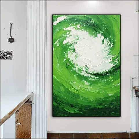 抽象 单幅 装饰画 现代简约 客厅背景墙挂画 手绘油画