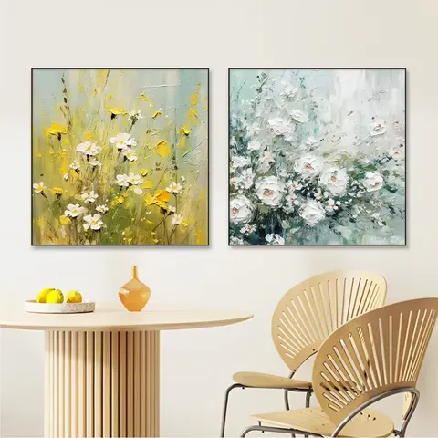 繁花 单幅 装饰画 现代简约 卧室背景墙挂画