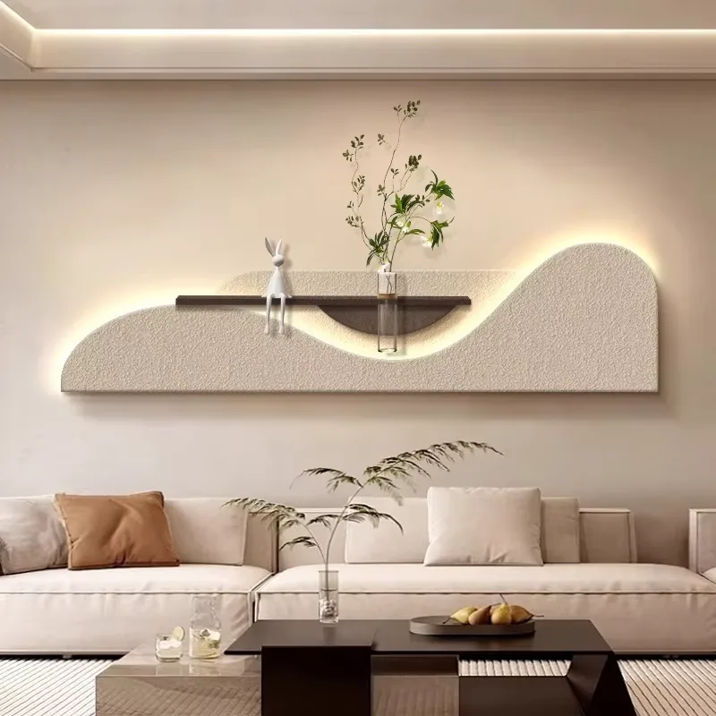 植物 单幅 装饰画 现代简约 客厅背景墙挂画 LED带灯画