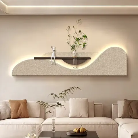 植物 单幅 装饰画 现代简约 客厅背景墙挂画 LED带灯画
