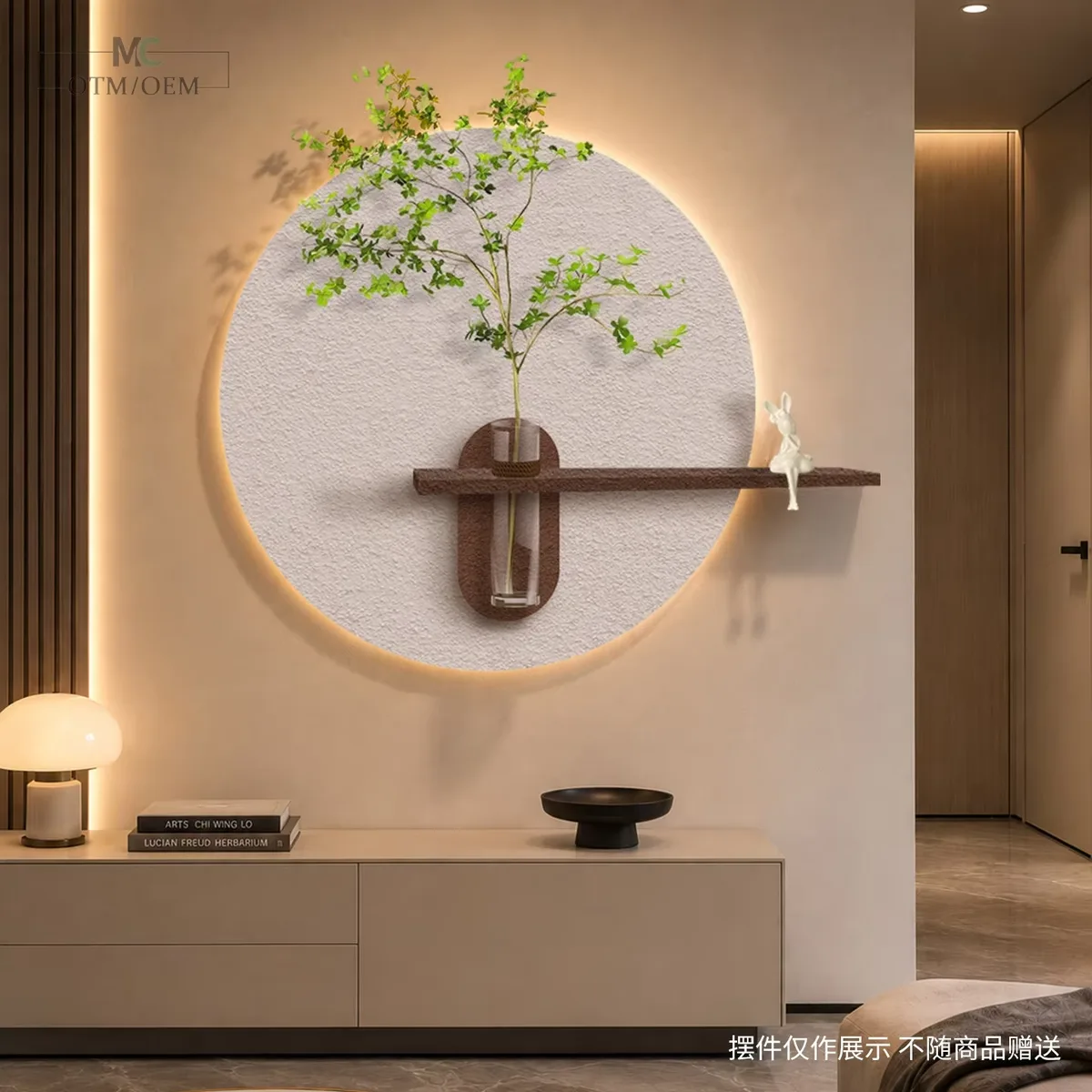 Factory Direct Sales Hydroponic Plants Sandstone Art Home Furnishings Decorative Painting Restaurant Background Wall Murals