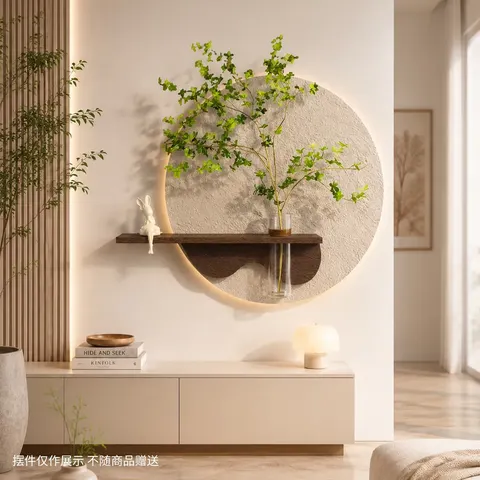 Factory Direct Sales Hydroponic Plants Sandstone Art Home Furnishings Decorative Painting Restaurant Background Wall Murals