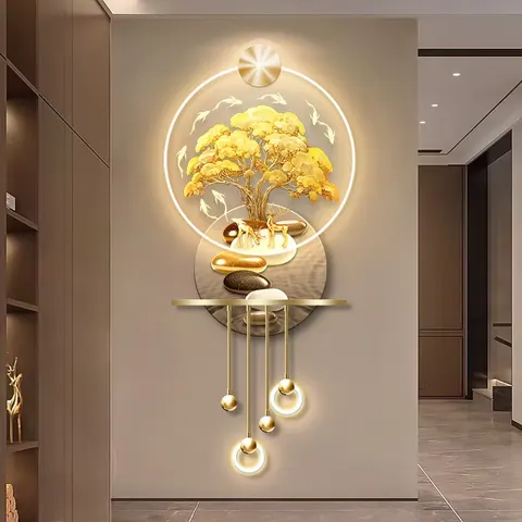 Factory Direct Sales Metal Pendant Acrylic LED Painting UV Engraving Art Home Furnishings Decor Painting