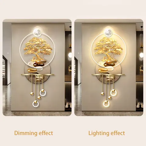 Factory Direct Sales Metal Pendant Acrylic LED Painting UV Engraving Art Home Furnishings Decor Painting