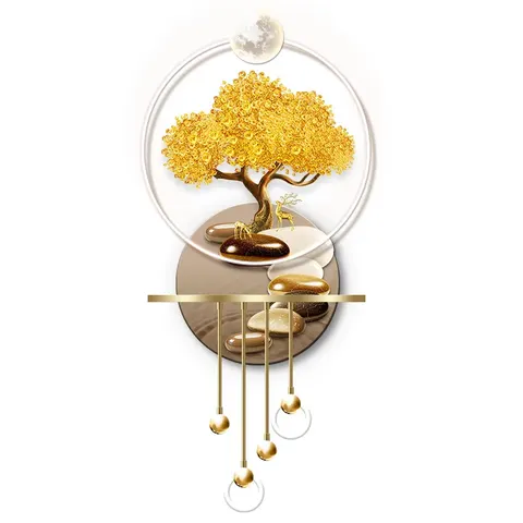 Factory Direct Sales Metal Pendant Acrylic LED Painting UV Engraving Art Home Furnishings Decor Painting