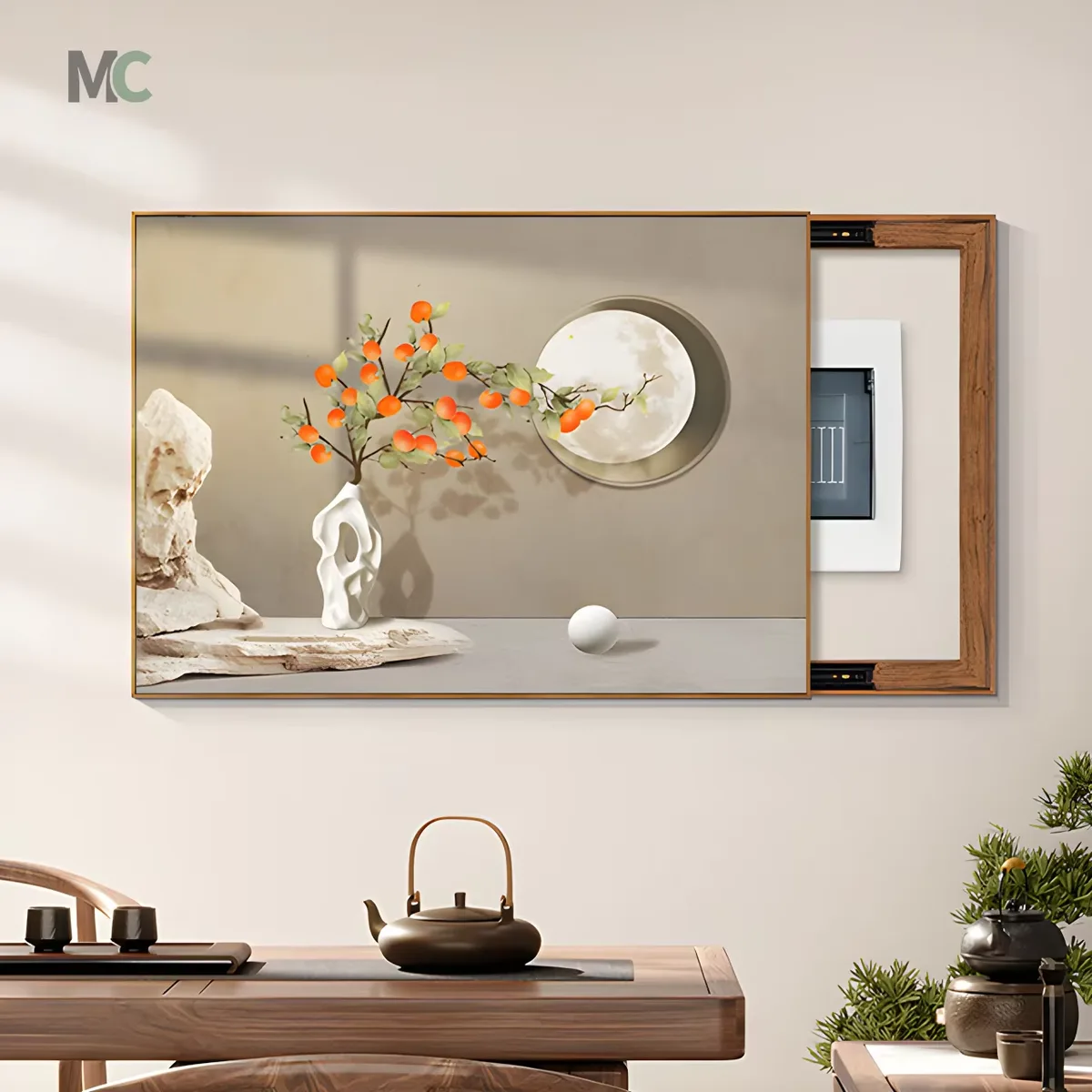 抽象 单幅 装饰画 新中式 客厅背景墙挂画
