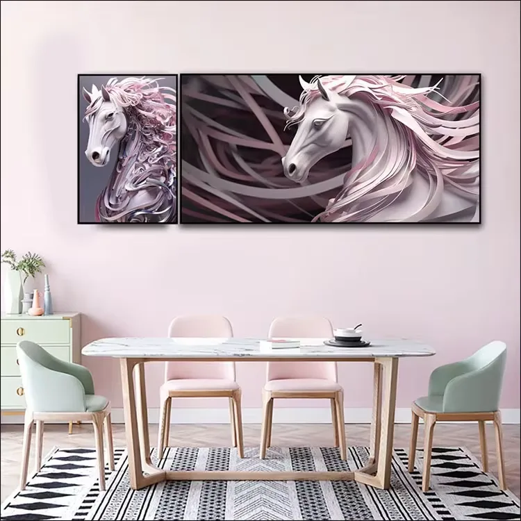 Factory Direct Sales Restaurant Background Wall Art Home Decor Painting Corridor Background Wall Painting