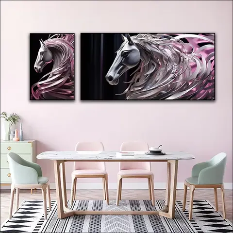 Factory Direct Sales Restaurant Background Wall Art Home Decor Painting Corridor Background Wall Painting