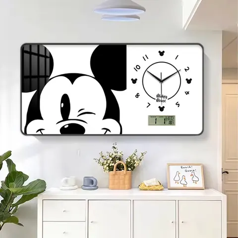 挂钟组合 单幅 装饰画 现代简约 客厅背景墙挂画 挂钟