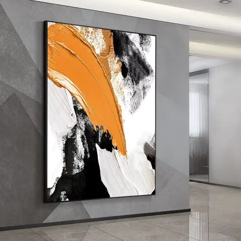 Factory Direct Selling Modern Simple Oil Painting Wall Decor Painting Abstract Living Room Background Wall Crystal Painting