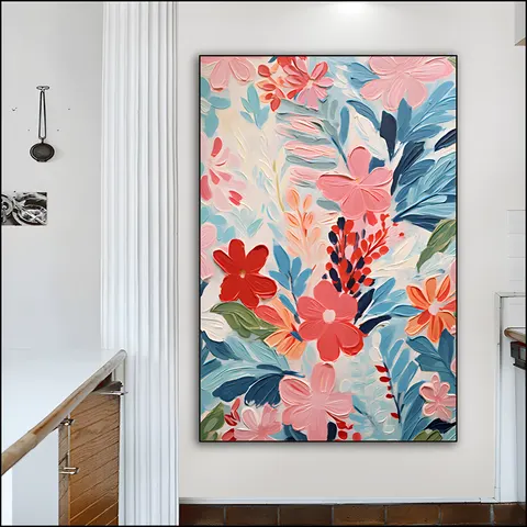 繁花 单幅 装饰画 现代简约 卧室背景墙挂画